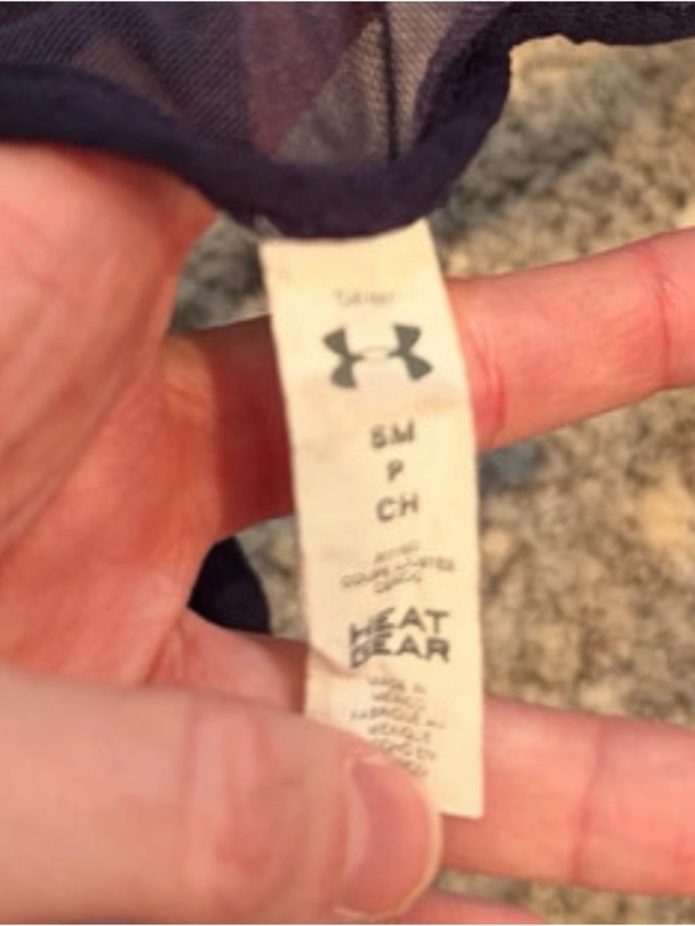 Under Armour Navy Racerback Mesh Performance Tank Top - Picture 3 of 3